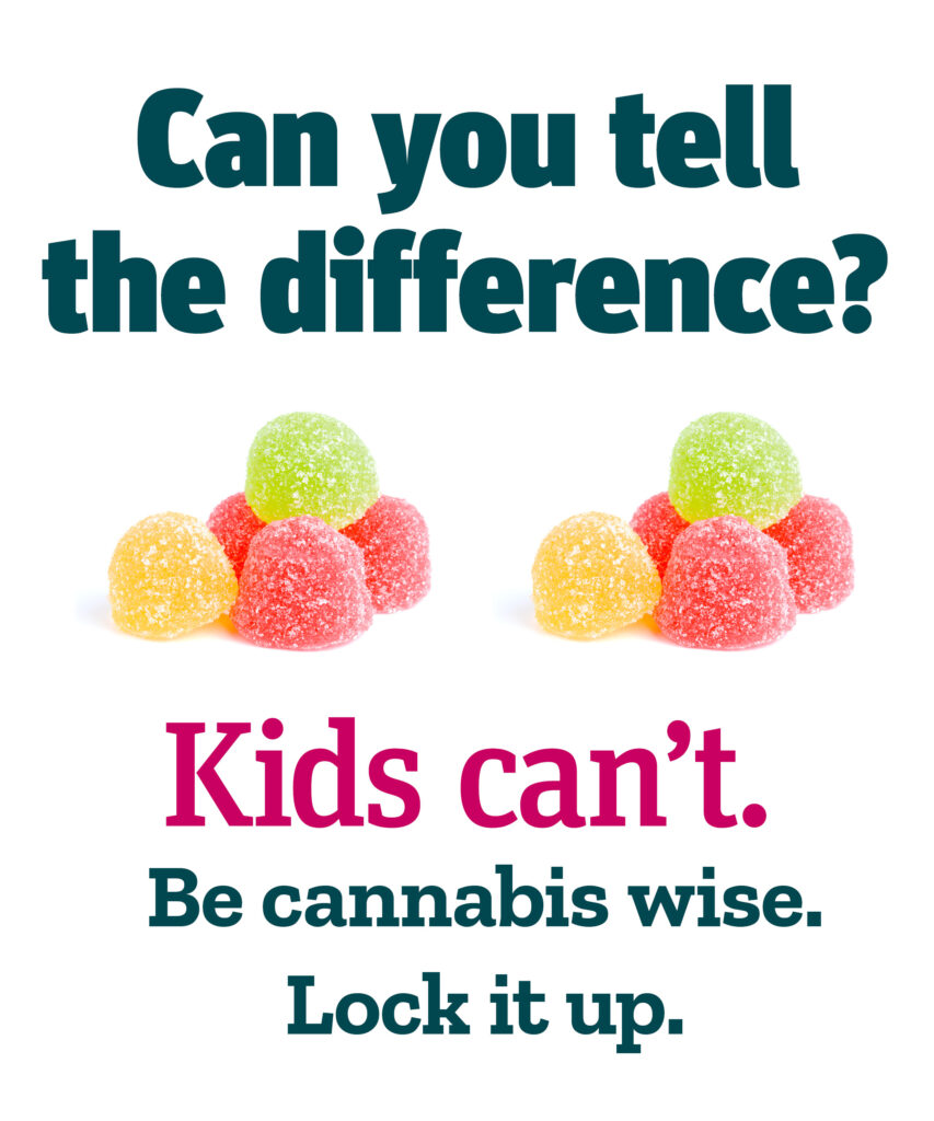 Can you tell the difference? Kids can't. Be cannabis wise. Lock it up.