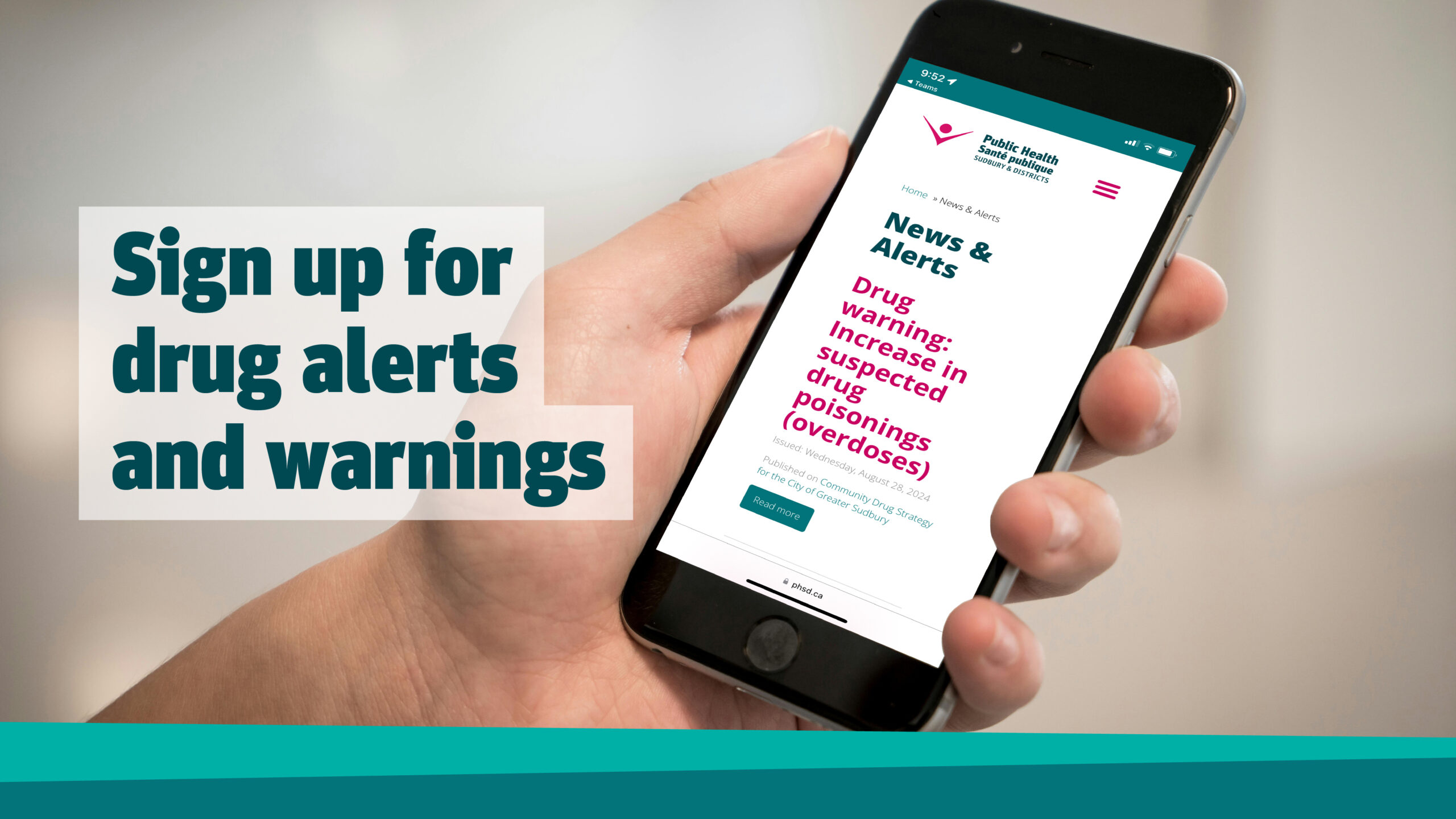 Sign up for drug alerts and warnings